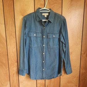 Michael kors jean long sleeve top